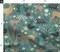 Woodland Animals Whimsical Floral Nature Woodland Turquoise Spring Garden Botanical Custom Printed Fabric by Spoonflower Various Fabrics by the Yard or Fat Quarter